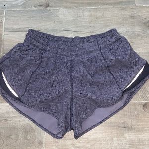 Hotty Hot lululemon shorts black polka dot